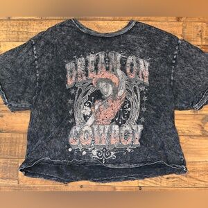 Pink Nabi- women’s size small dream on cowboy t shirt